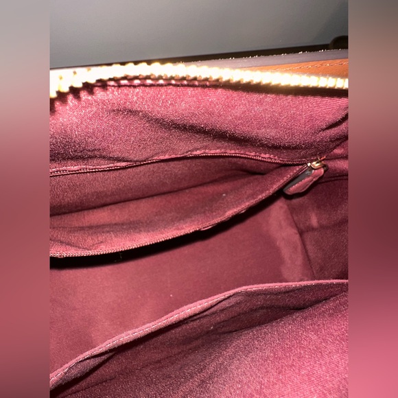 Coach Darcie Carryall F2348-CM100 Leather Suede Redwood Brown - Picture 11 of 16